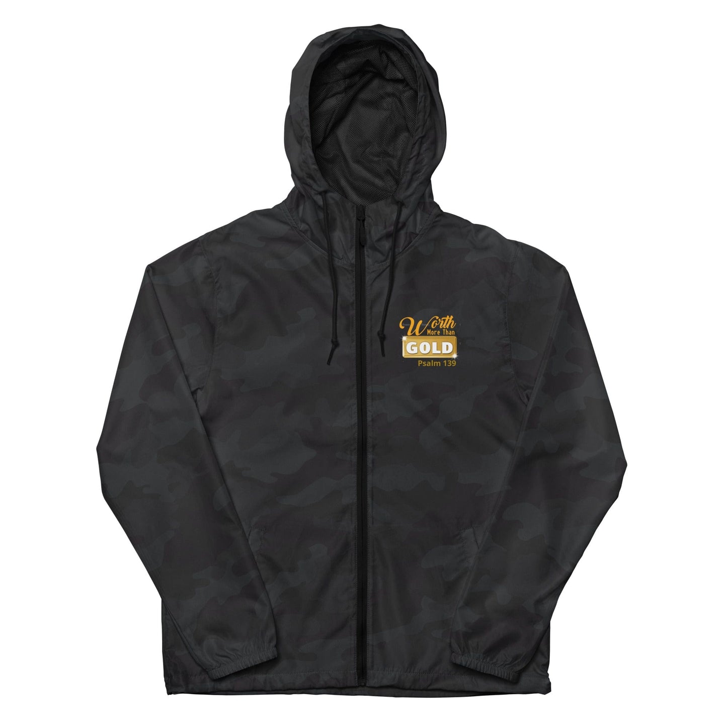 Journey of Becoming Black Camo / XS Unisex lightweight zip up windbreaker