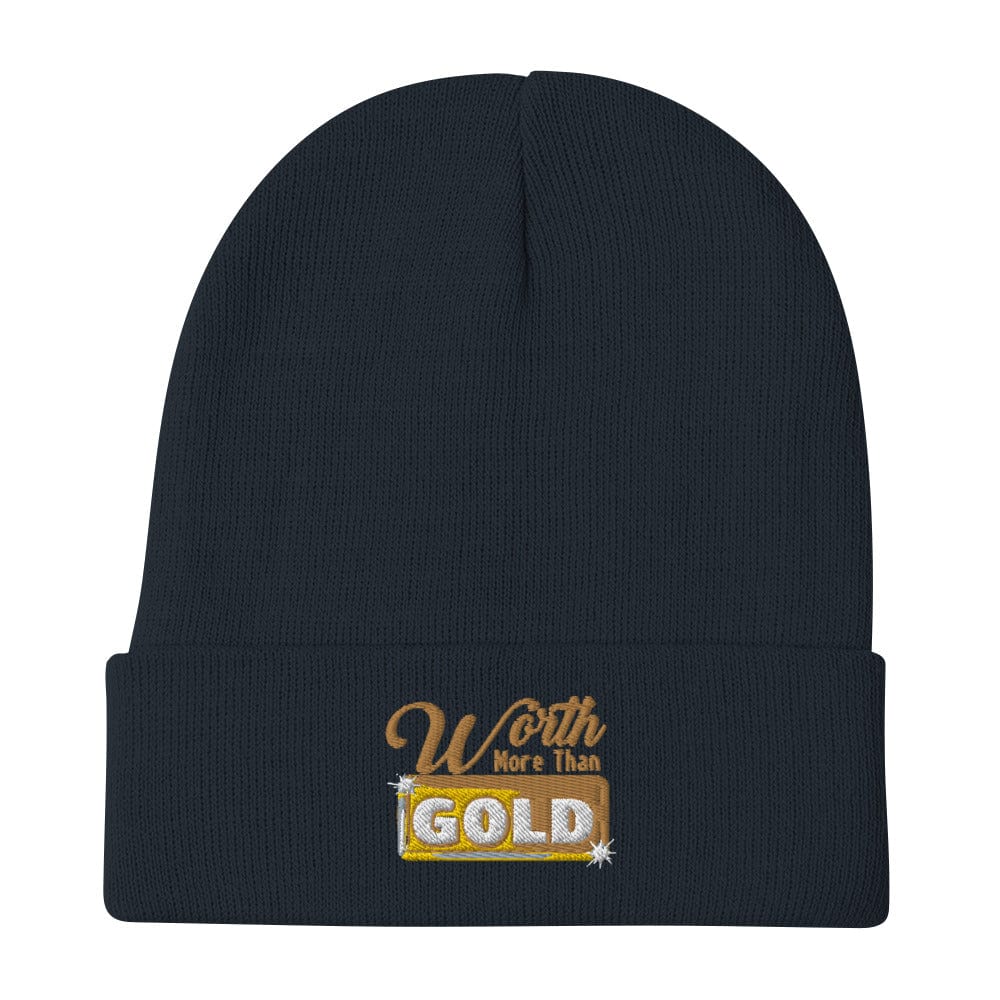 Journey of Becoming Navy Embroidered Beanie