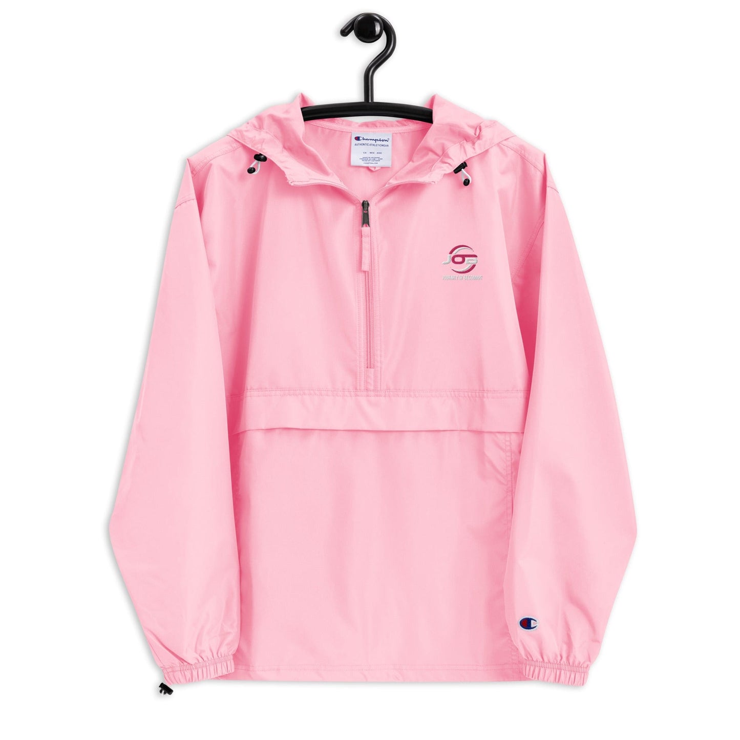 Journey of Becoming Pink Candy / S Embroidered Champion Packable Jacket