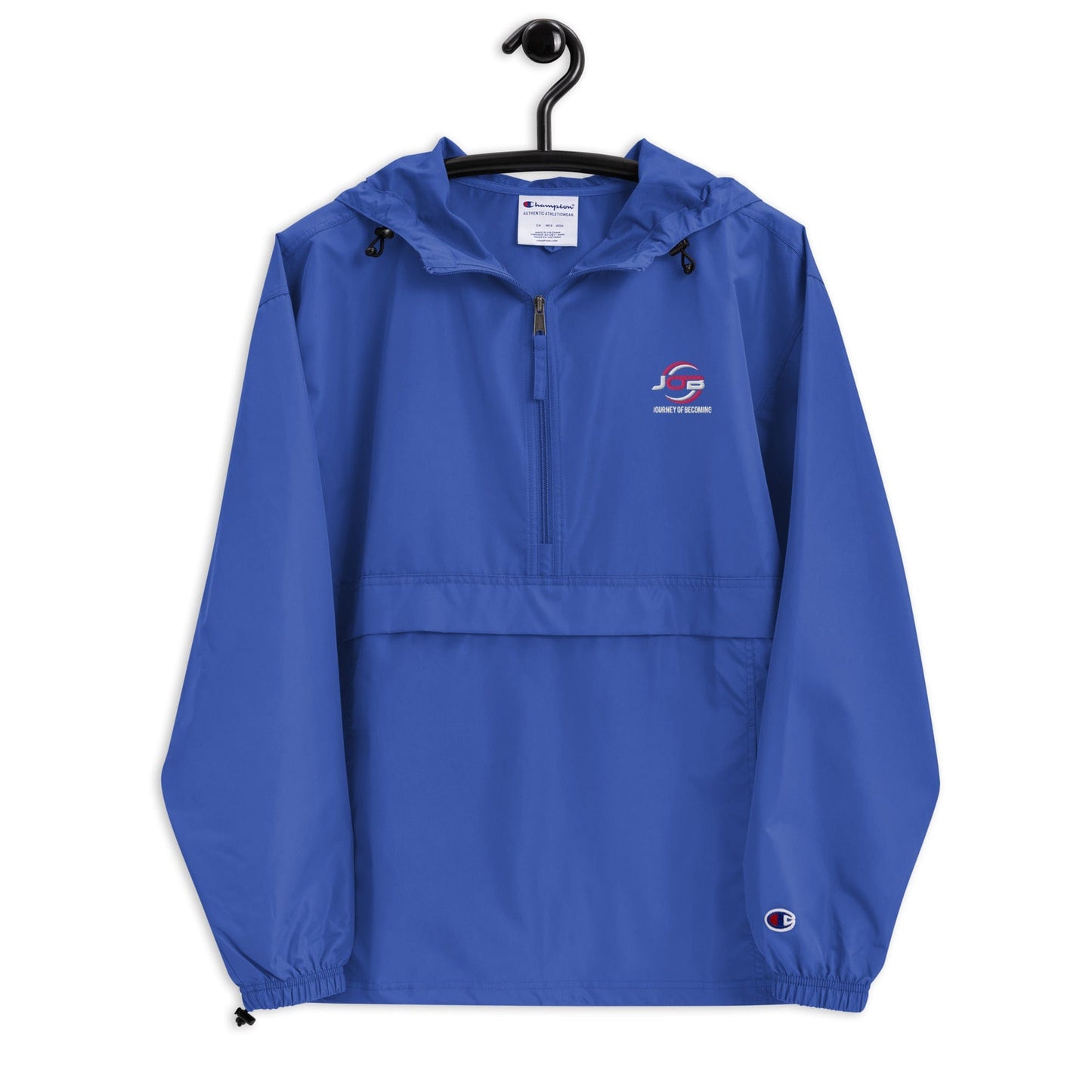 Journey of Becoming Royal Blue / S Embroidered Champion Packable Jacket