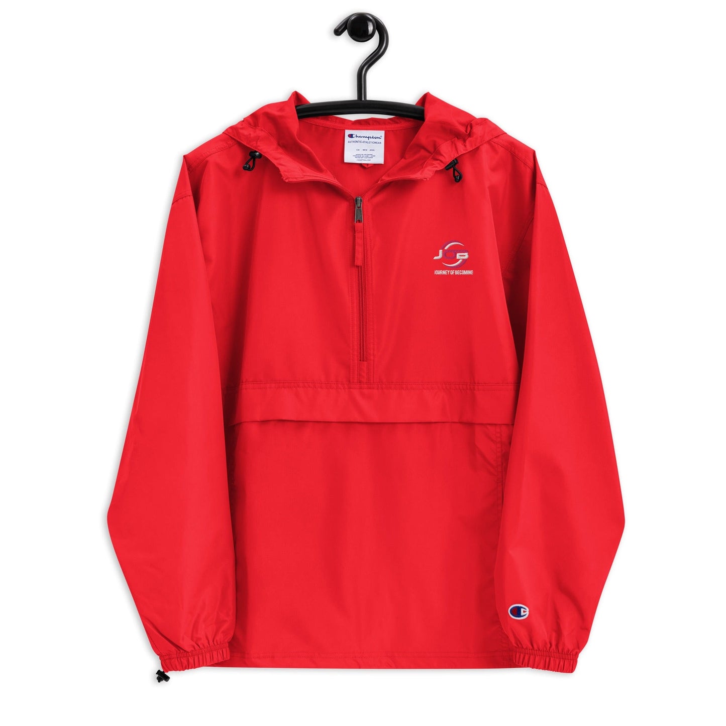 Journey of Becoming Scarlet / S Embroidered Champion Packable Jacket