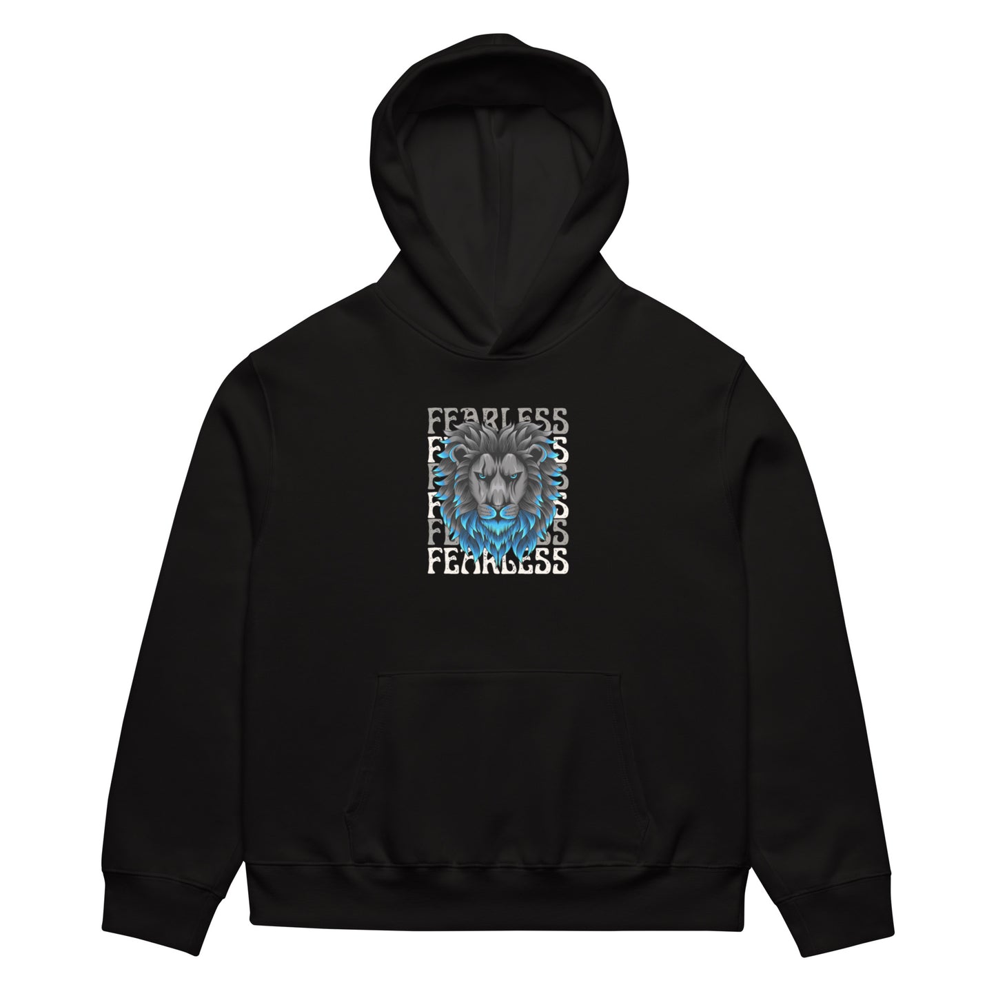 Oversized heavyweight hoodie - FEARLESS