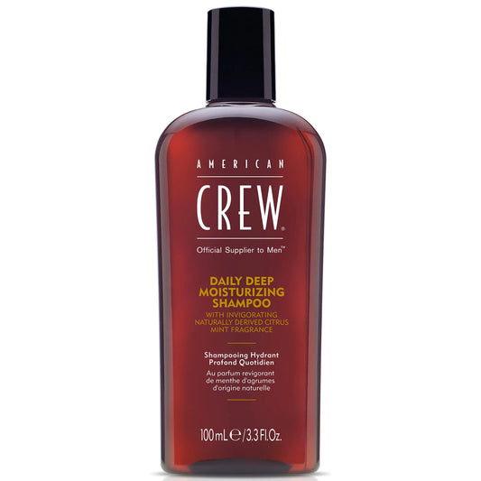 American Crew Shampoo for Men, Daily Deep Moisturizer, Naturally Derived, Vegan Formula, Citrus Mint Fragrance, 3.3 Fl Oz 3.3 Fl Oz (Pack of 1)