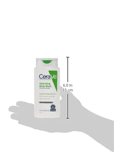 CeraVe Body Wash for Dry Skin | Moisturizing Body Wash with Hyaluronic Acid and Ceramides | Paraben, Sulfate & Fragrance Free | 10 Ounce