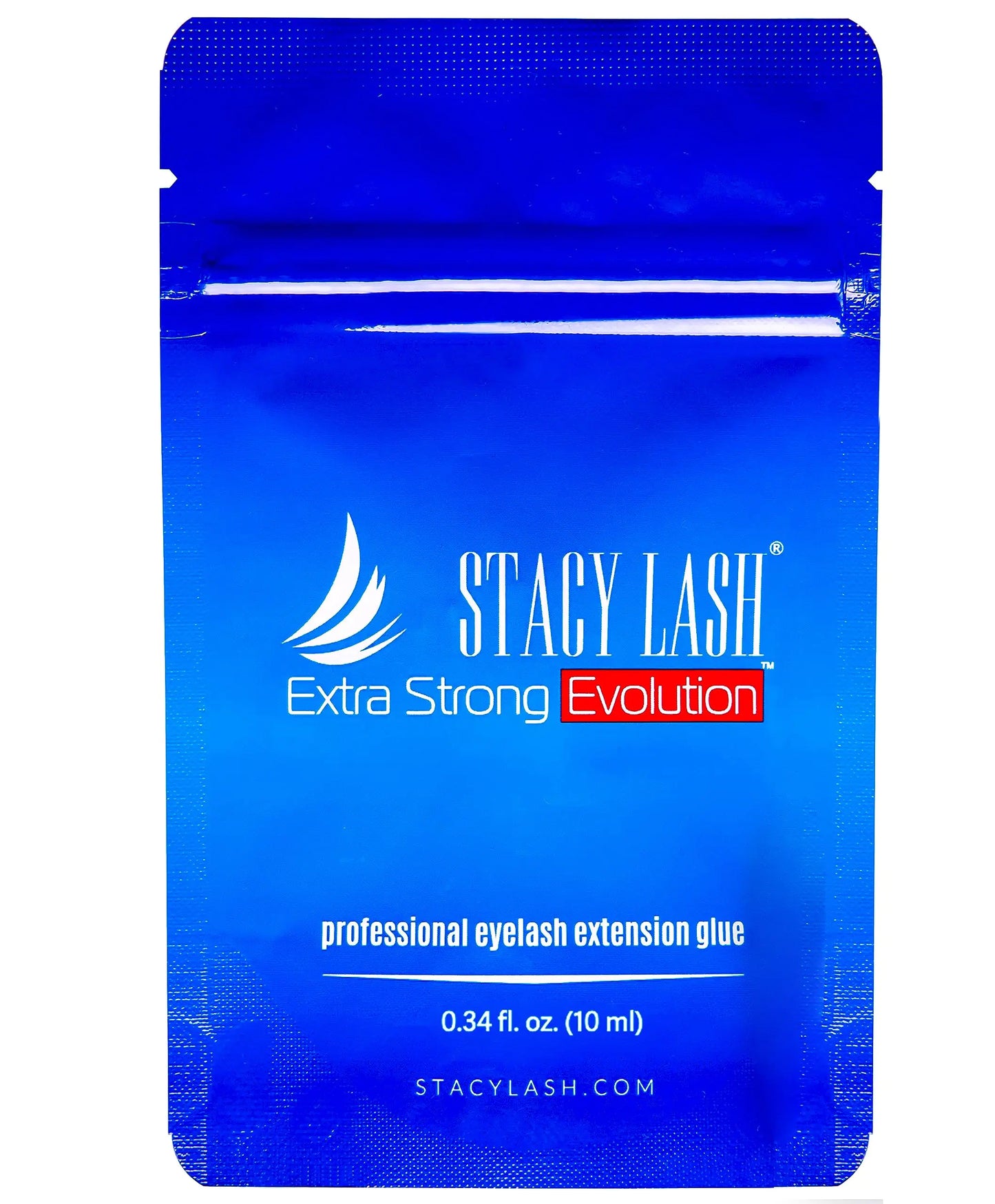 Extra Strong Evolution Eyelash Extension Glue Stacy Lash (0.34 fl.oz/10 ml)/1-2 Sec Dry/Retention – 8 Weeks/Professional Supplies/Black Adhesive 0.34 Fl Oz (Pack of 1)