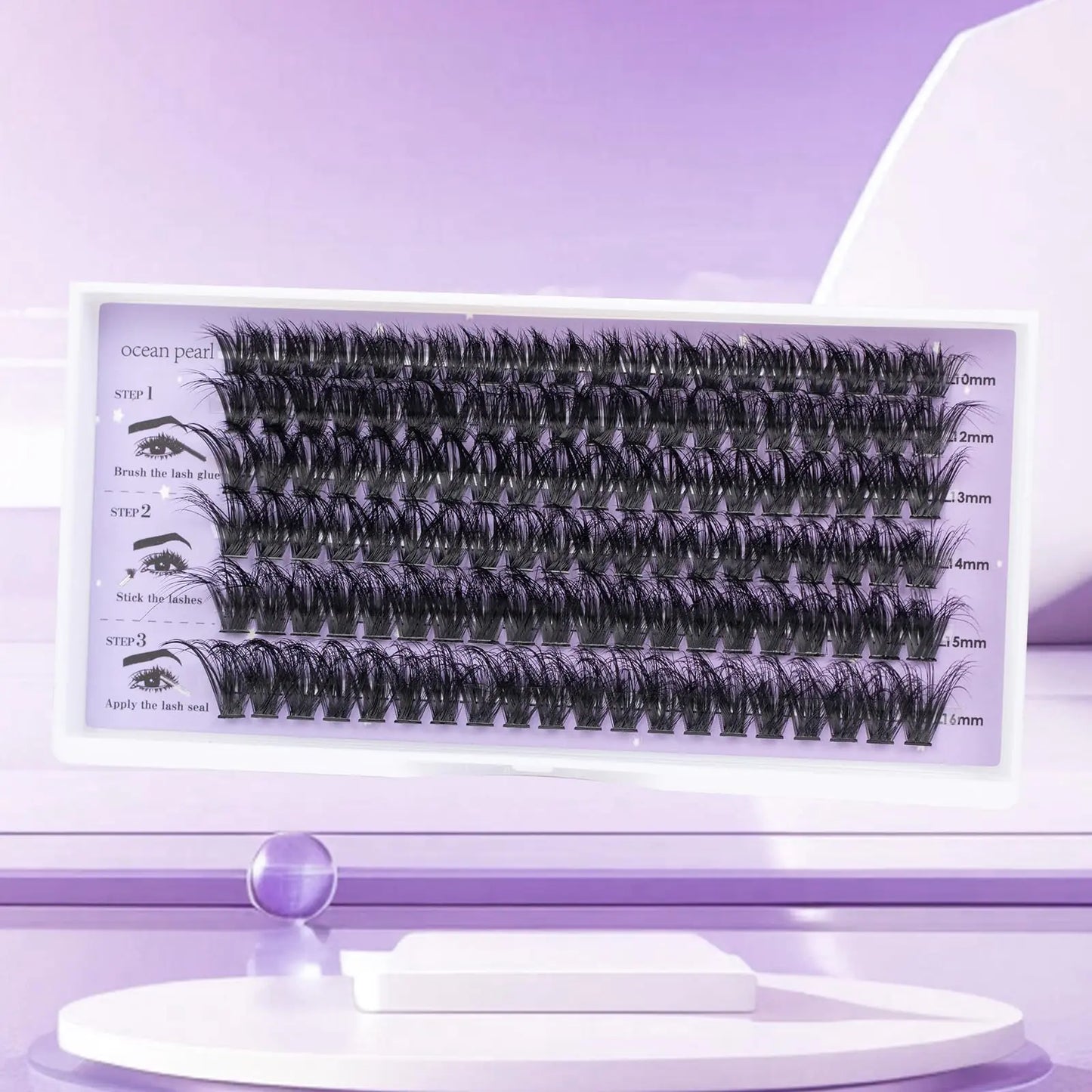 Cluster Lashes 120 Pcs Individual Lashes 10-16mm Length Mix DIY Eyelash Extensions Reusable Soft Natural False Eyelashes Super Thin Band Lash Clusters for Makeup Lash Extensions at Home- 60D 120 pcs - 60P