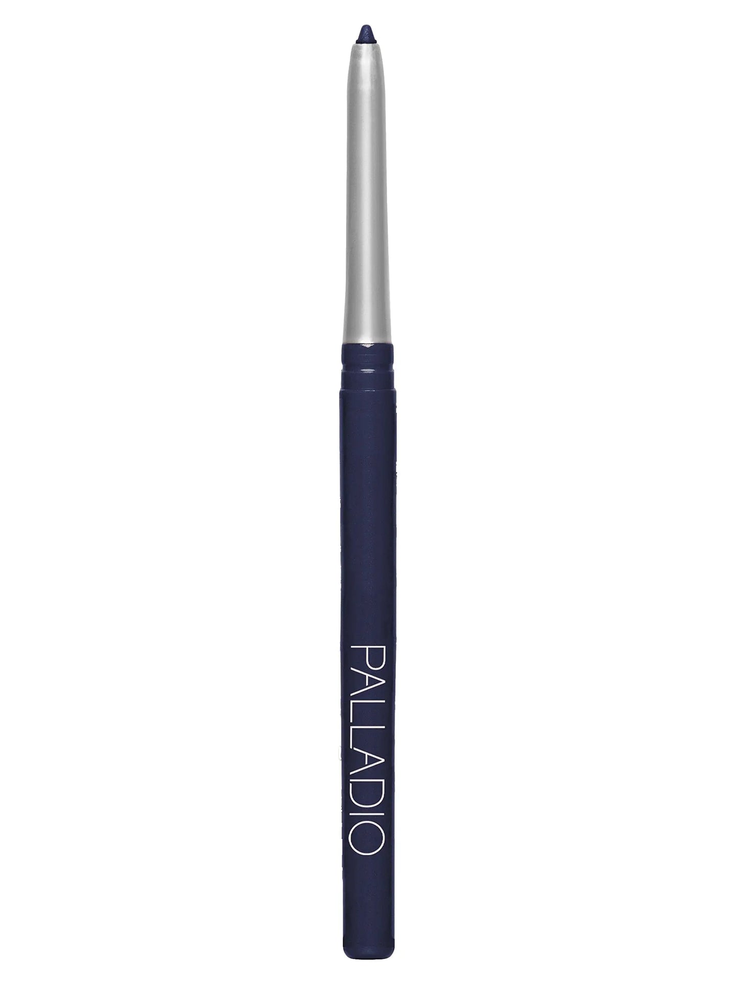 Palladio Retractable Waterproof Eyeliner, Richly Pigmented Color and Creamy, Slip Twist Up Pencil Eye Liner, Smudge Proof Long Lasting Application, All Day Wear, No Sharpener Required, Deep Blue