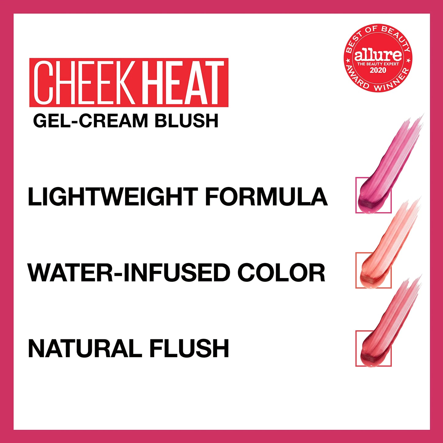 Maybelline Cheek Heat Gel-Cream Blush Makeup, Lightweight, Breathable Feel, Sheer Flush Of Color, Natural-Looking, Dewy Finish, Oil-Free, Berry Flame, 1 Count 35 BERRY FLAME 0.27 Fl Oz (Pack of 1)