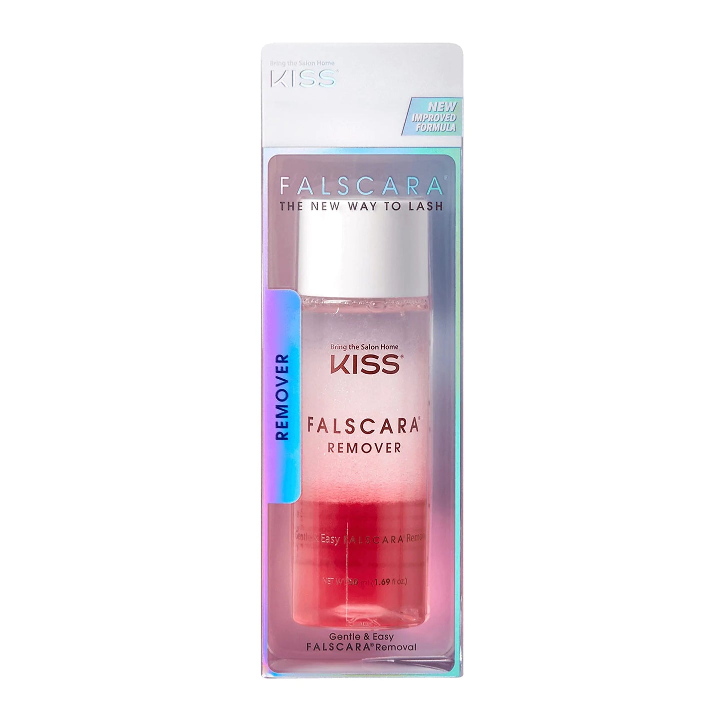 KISS Falscara Remover for Lash Adhesive, Makeup, and False Eyelash Wisps, Rosewater Infused Gentle Nourishing Formula, Includes 1 Bottle of Lash Remover, Net Wt. 50 ml (1.69 fl. oz.) Extension Remover