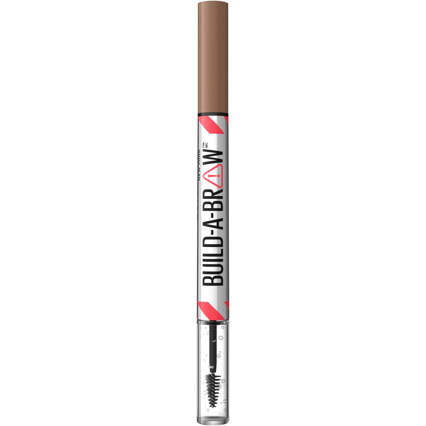 Maybelline Build-A-Brow 2-in-1 Brow Pen and Sealing Brow Gel, Eyebrow Makeup for Real-Looking, Fuller Eyebrows, Soft Brown, 1 Count 255 SOFT BROWN 1 Count (Pack of 1)