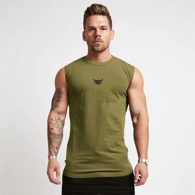 Journey of Becoming Green 31 / L Compression Gym Tank Top for Men