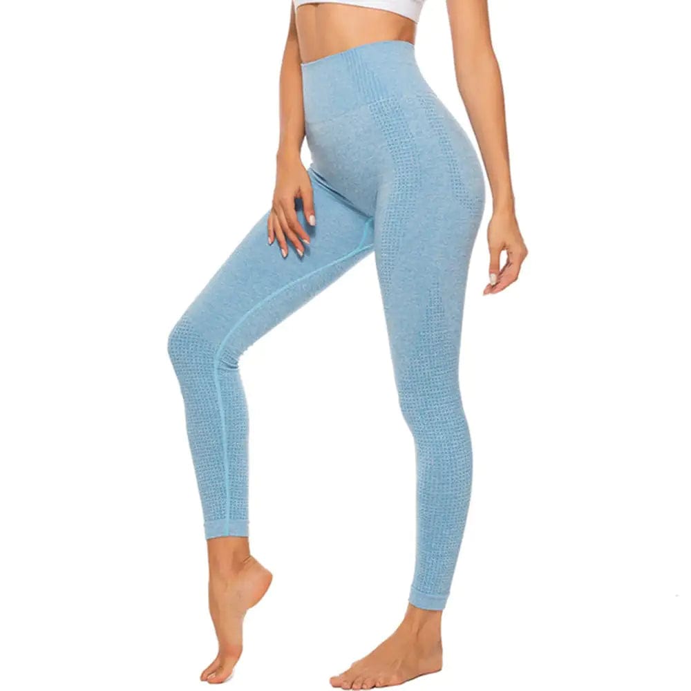 Journey of Becoming 01 Leggings Sky Blue / L Fitness Running Yoga Pants