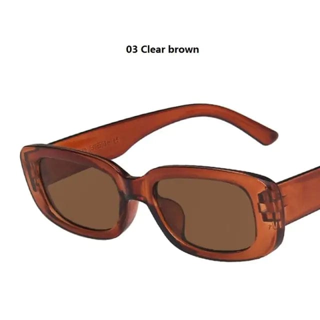 Journey of Becoming 03 Clear brown Vintage Sunglasses