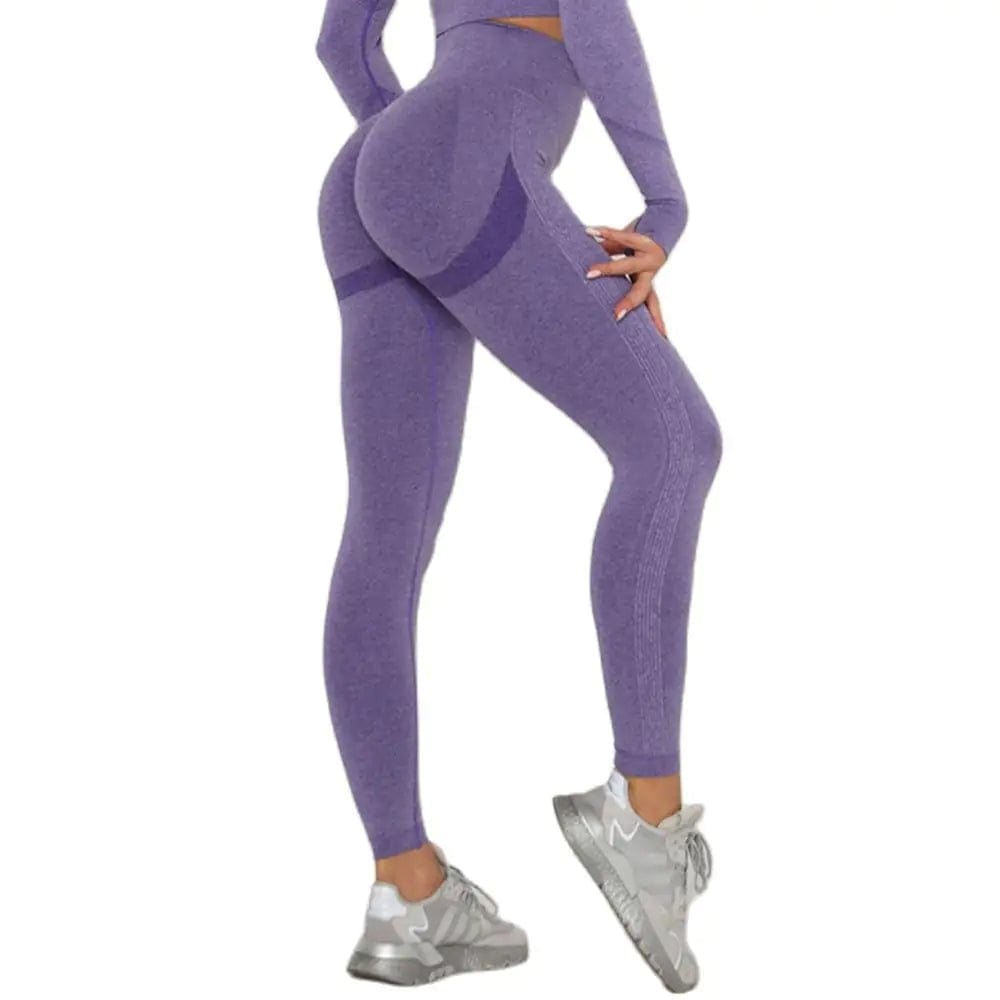 Journey of Becoming 03 Tights Purple / S Fitness Running Yoga Pants