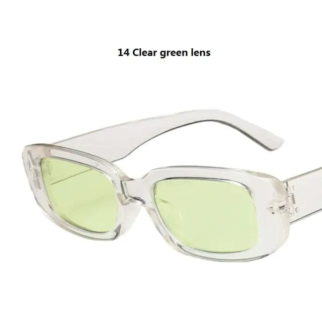 Journey of Becoming 14 Clear green lens Vintage Sunglasses