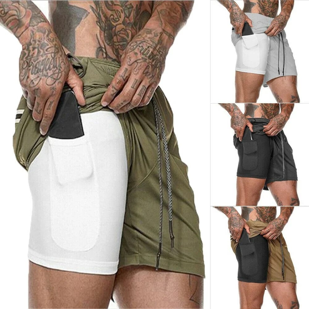 Journey of Becoming 2019 Mens 2 in 1 Fitness Running Shorts