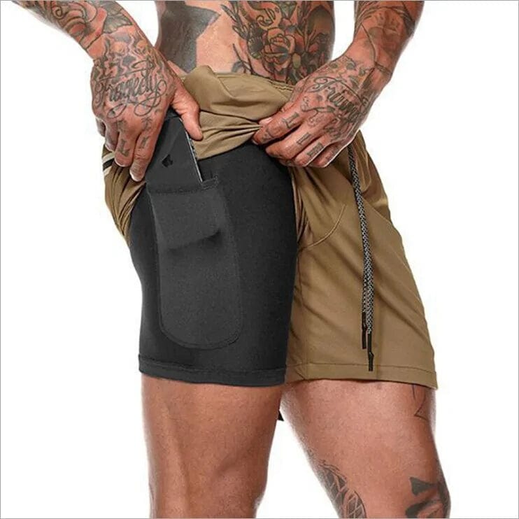 Journey of Becoming 2019 Mens 2 in 1 Fitness Running Shorts