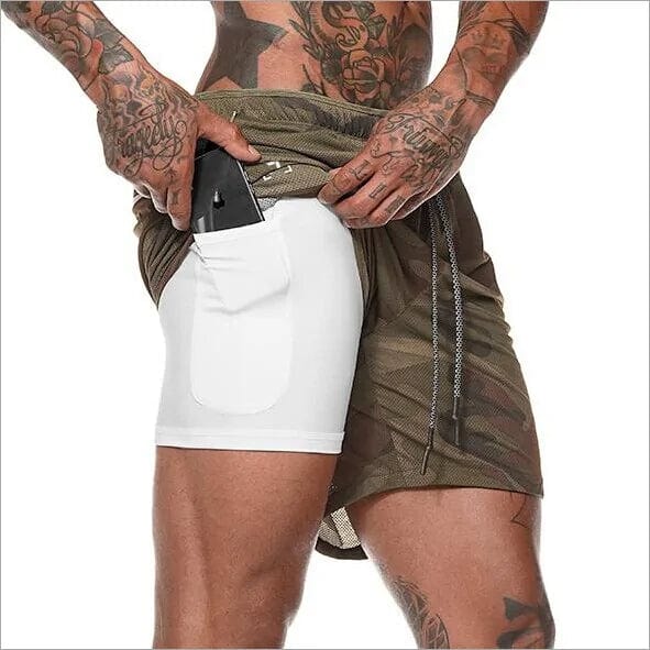 Journey of Becoming 2019 Mens 2 in 1 Fitness Running Shorts