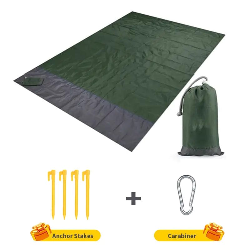 Journey of Becoming Army Green / 140x200cm Portable Beach Mat