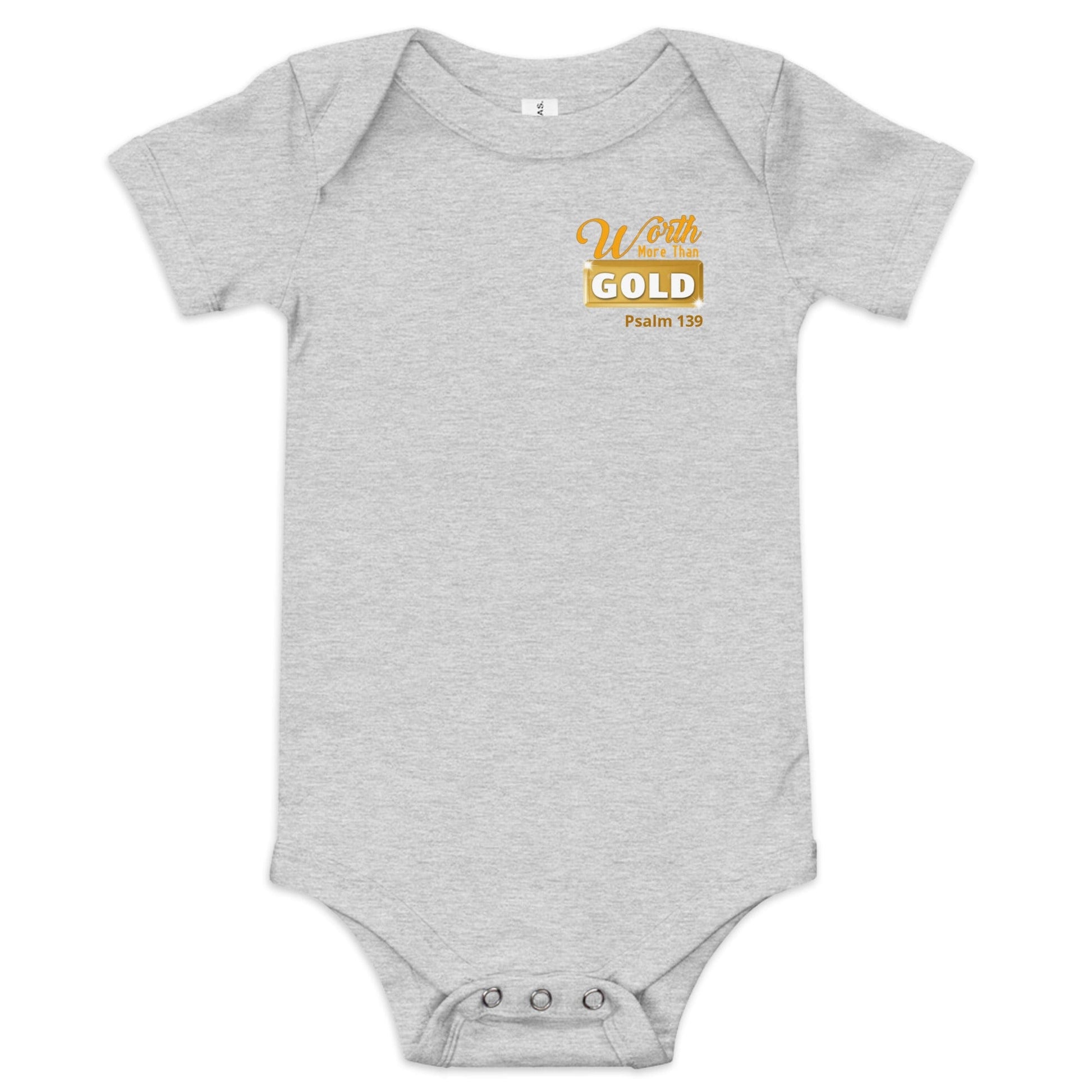 Journey of Becoming Athletic Heather / 3-6m Baby short sleeve one piece