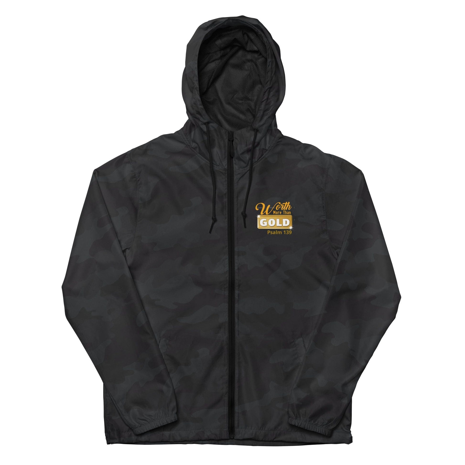 Journey of Becoming Black Camo / XS Unisex lightweight zip up windbreaker