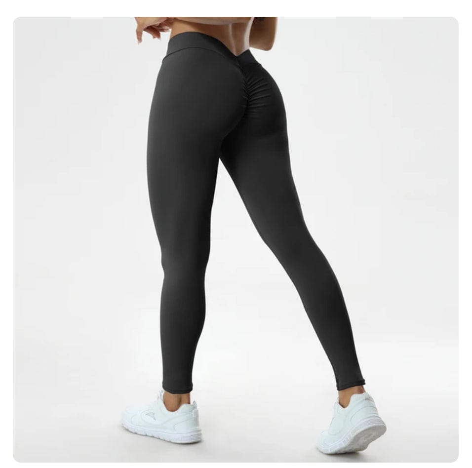 Journey of Becoming Black / S Sexy V Butt Push Up Fitness High Waist Pants