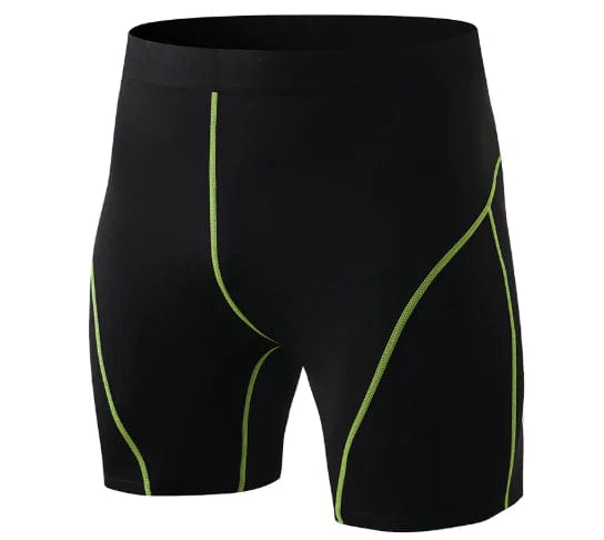 Journey of Becoming Black with Green / S Mens Compression Performance Shorts