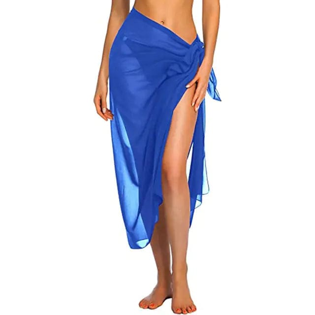 Journey of Becoming Blue-Long / One Size Swimwear Cover-ups