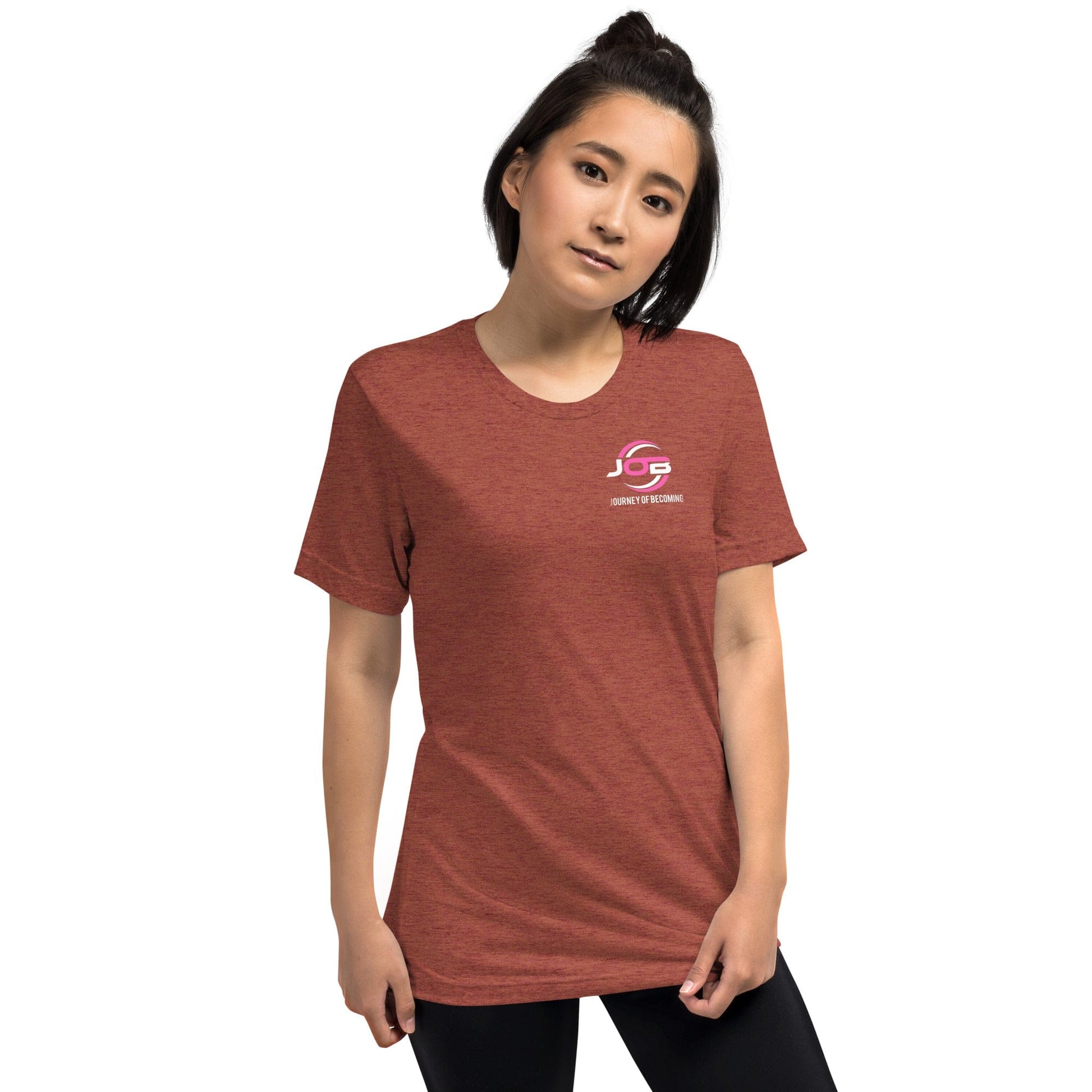 Journey of Becoming Clay Triblend Short sleeve t-shirt