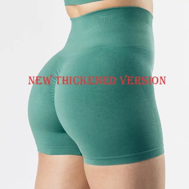 Journey of Becoming Dark Green / L Scrunch Butt Fitness Shorts