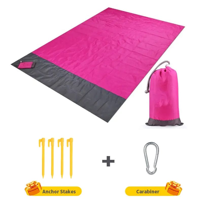 Journey of Becoming Dark Pink / 200x210cm Portable Beach Mat