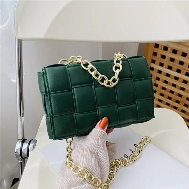 Journey of Becoming Deep Green / 23cmx6cmx15cm Square Crossbody Bags