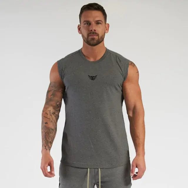 Journey of Becoming Gray 21 / L Compression Gym Tank Top for Men