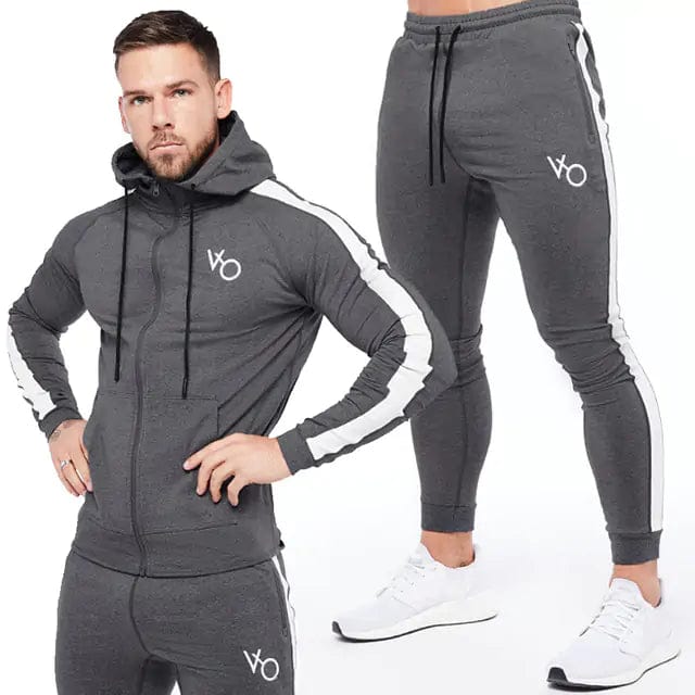 Journey of Becoming Gray Suit / M Gym Jogger Sports Suit