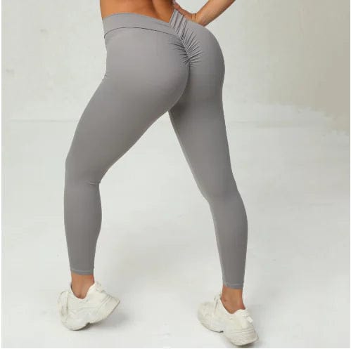 Journey of Becoming Gray / XS Sexy V Butt Push Up Fitness High Waist Pants