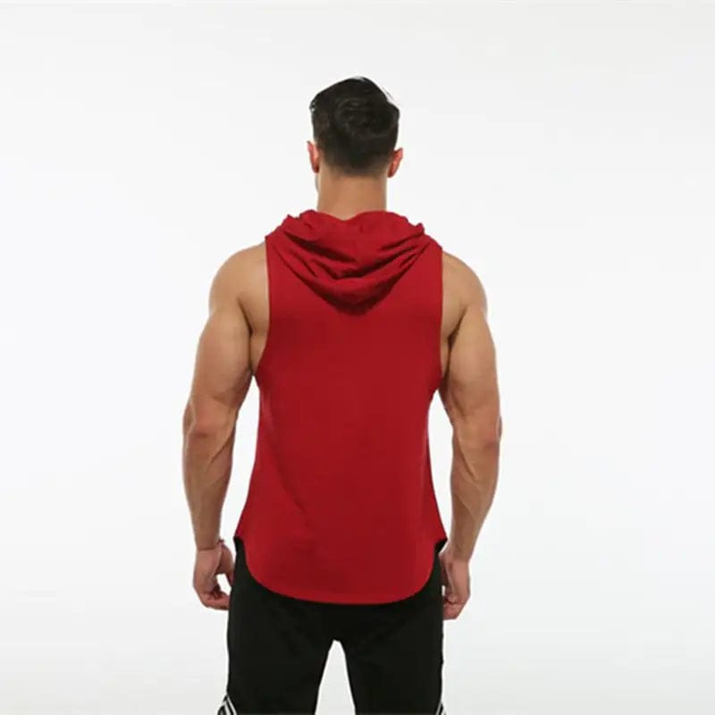 Journey of Becoming Hooded Sleeveless Vest Men's Fitness