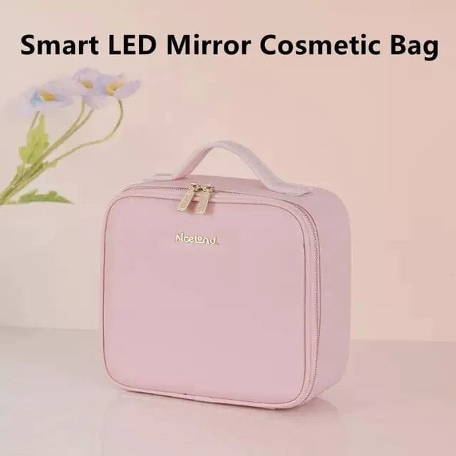 Journey of Becoming LED Pink / 26*23*11cm Smart  LED Cosmetic Case with Mirror