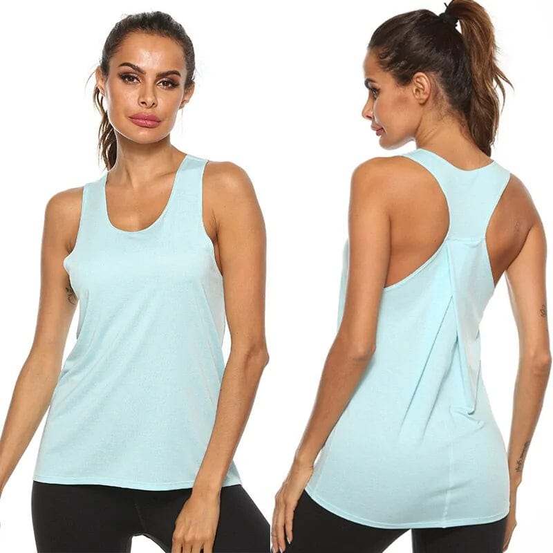 Journey of Becoming Light Blue / XL Running Vest Fitness Yoga Shirts