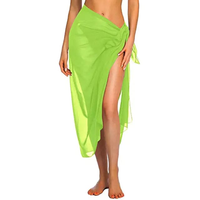 Journey of Becoming Light Green-Long / One Size Swimwear Cover-ups