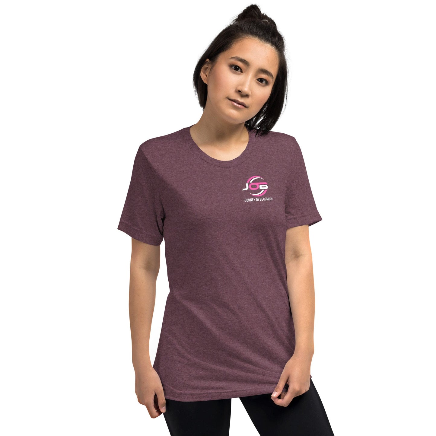 Journey of Becoming Maroon Triblend Short sleeve t-shirt