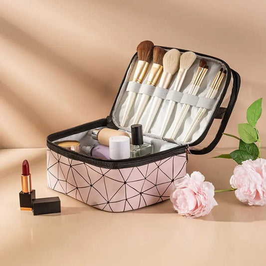 Journey of Becoming Multifunction Double Transparent Cosmetic Bag