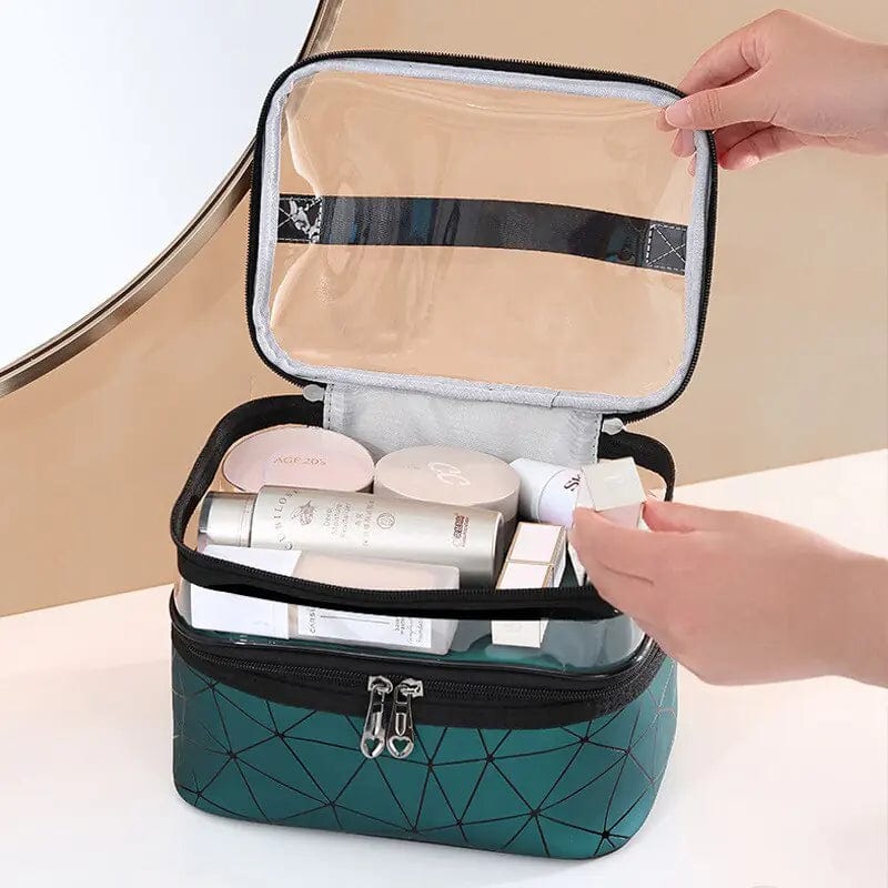 Journey of Becoming Multifunction Double Transparent Cosmetic Bag