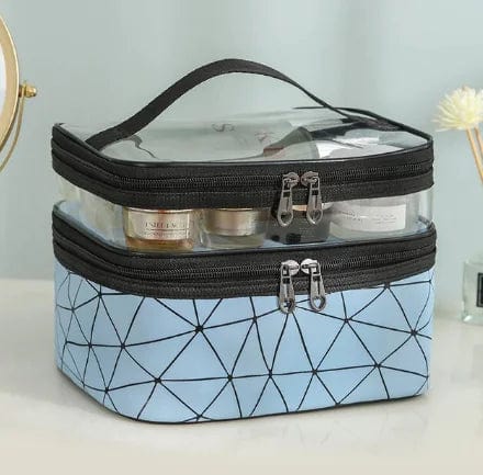 Journey of Becoming Multifunction Double Transparent Cosmetic Bag