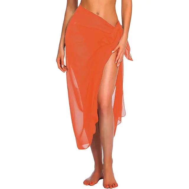 Journey of Becoming Orange-Long / One Size Swimwear Cover-ups