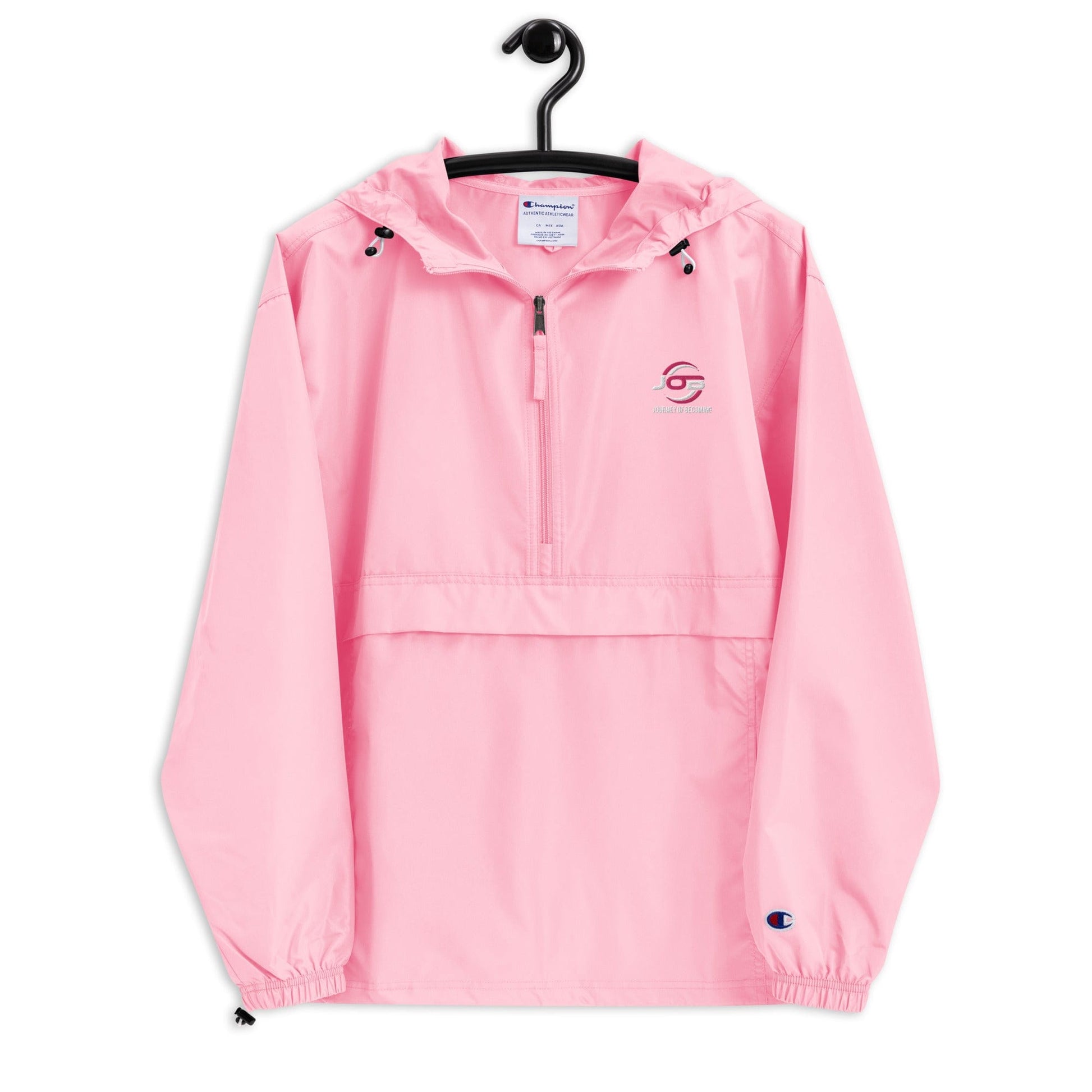 Journey of Becoming Pink Candy / S Embroidered Champion Packable Jacket