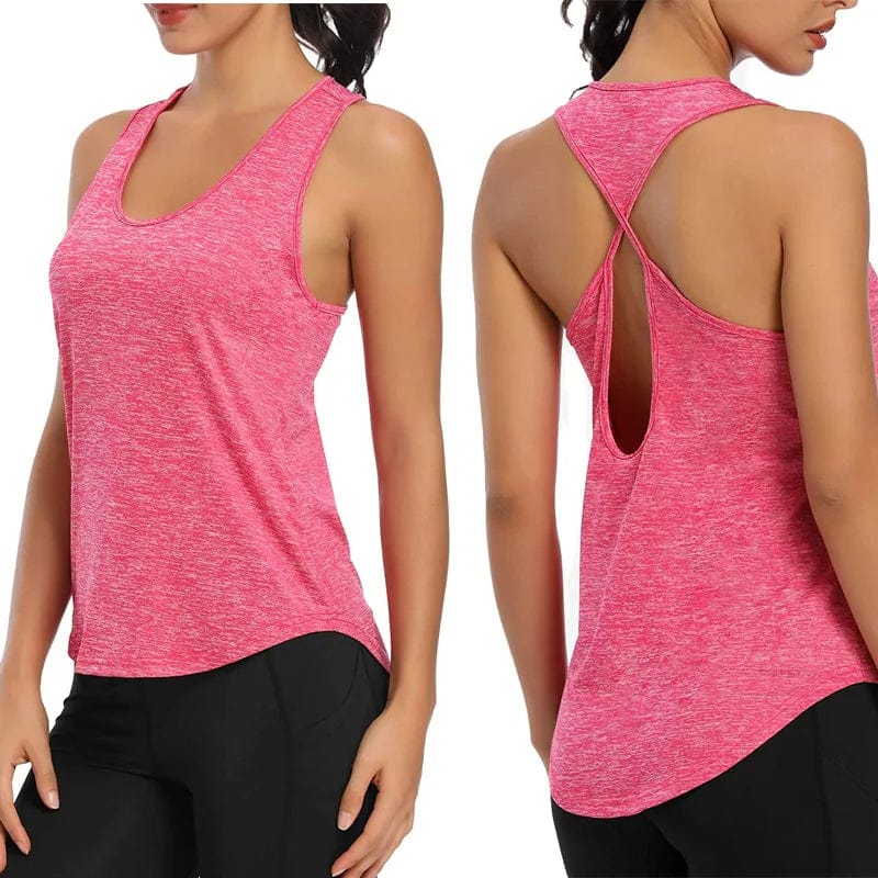 Journey of Becoming Pink / L Running Vest Fitness Yoga Shirts