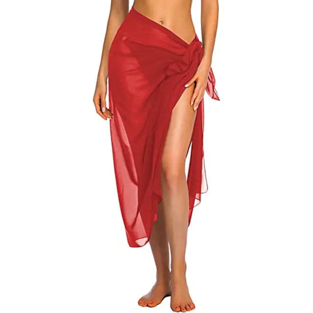 Journey of Becoming Red-Long / One Size Swimwear Cover-ups