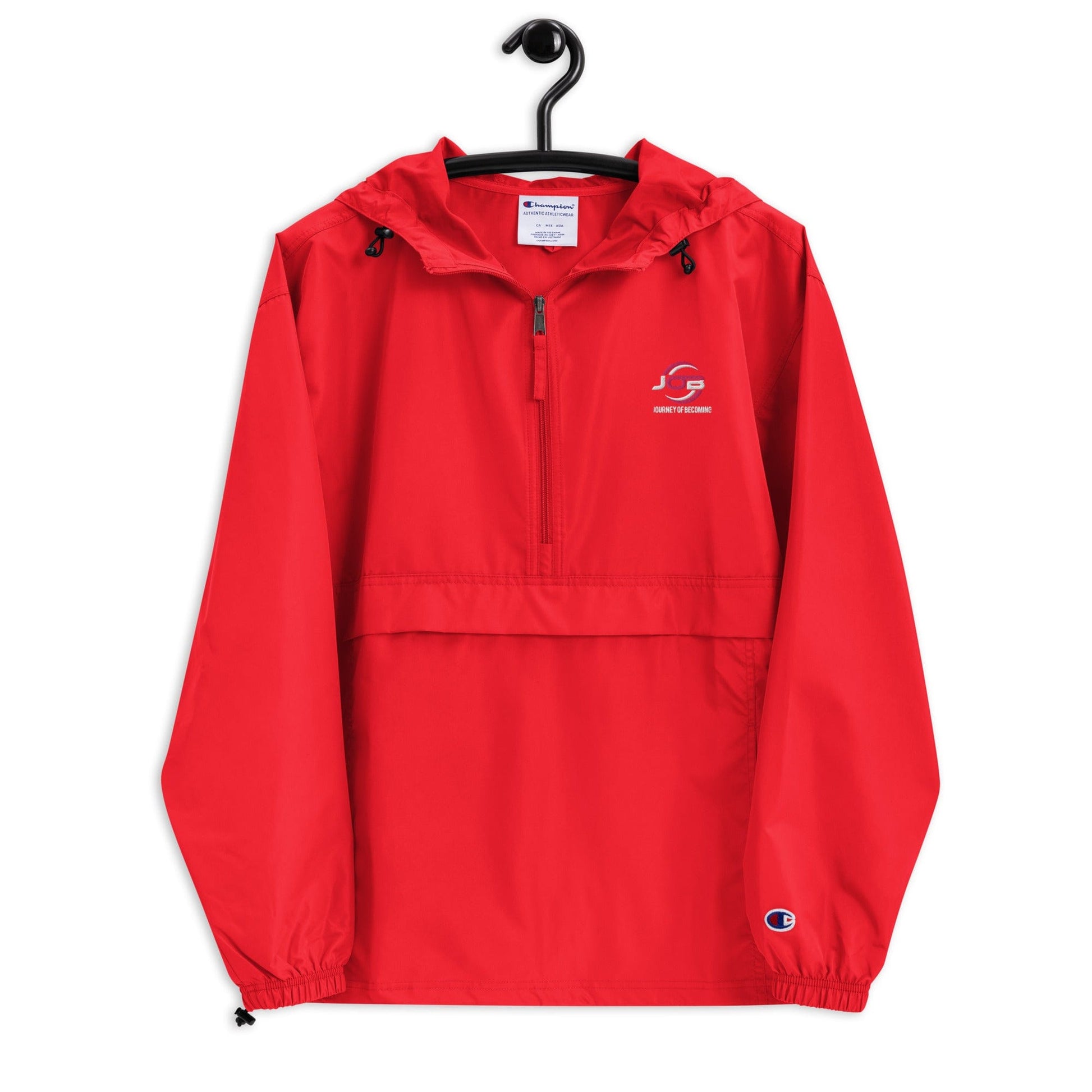 Journey of Becoming Scarlet / S Embroidered Champion Packable Jacket