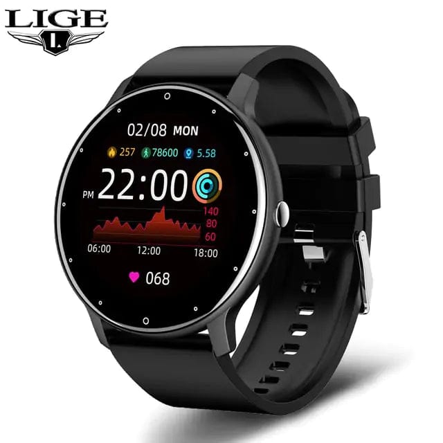 Journey of Becoming Silicone Black Fitness IP67 Waterproof Smartwatch