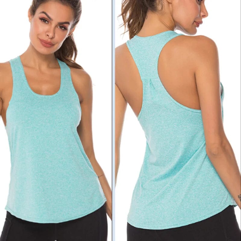 Journey of Becoming Sky Blue / L Running Vest Fitness Yoga Shirts